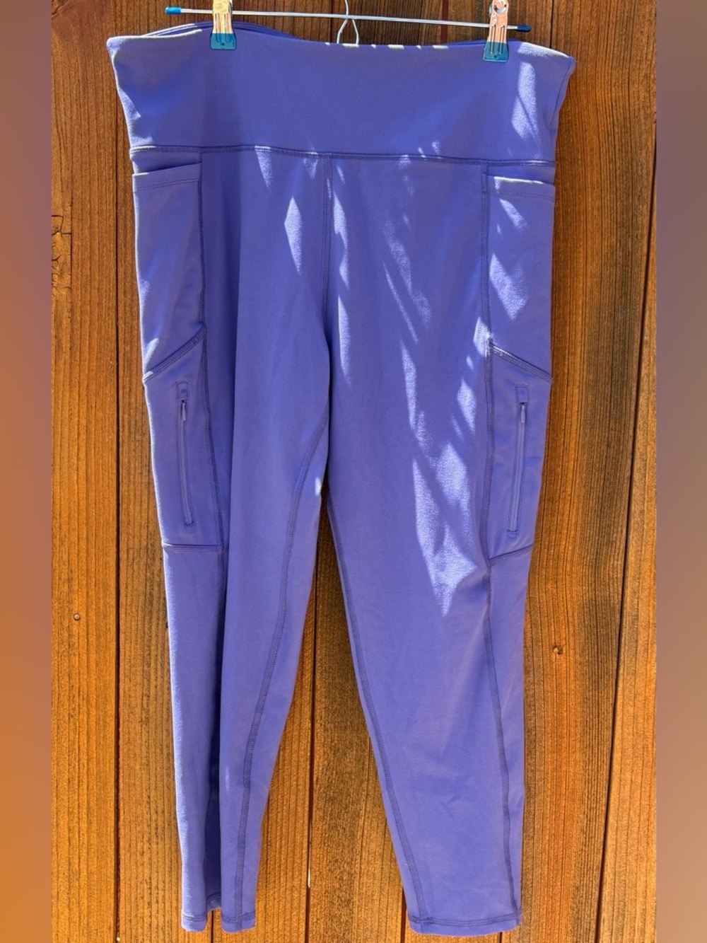 Balance Collection Periwinkle High Waisted Athletic Leggings Size XXL